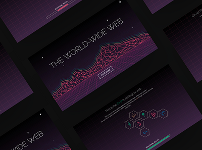 The World-wide Web // RED PILL concept design interaction interface site speculative web
