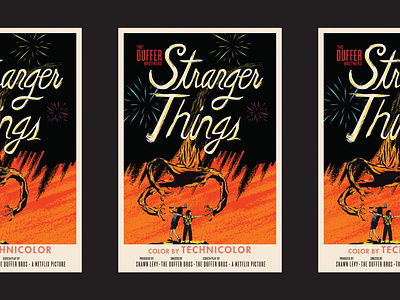 Stranger Things 1953 design illustration movie netflix poster show stranger things vector war of the worlds