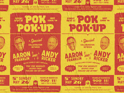 HL '19 Pok Pok-Up Poster branding design food hot luck poster poster design typogaphy