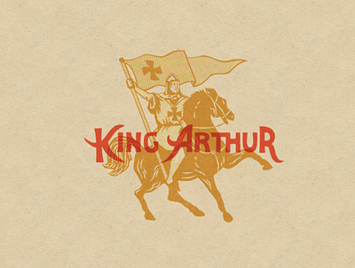 King Arthur Flour Brand americana brand identity branding design flour graphic design illustration logo mockup packaging typography vector vintage