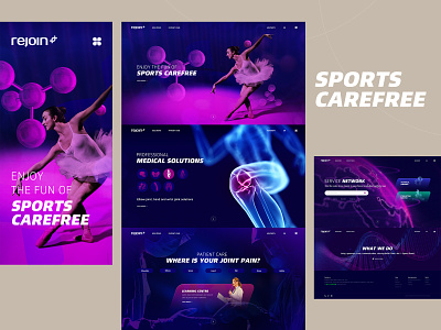 Sports medicine branding design ui website