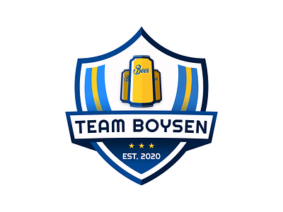 Team Boysen beer golf graphic design illustration logo shield sports logo team vector