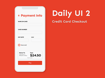 Daily Ui 2 app dailyui design flat ui ux