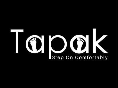 "Tapak" logo branding slippers