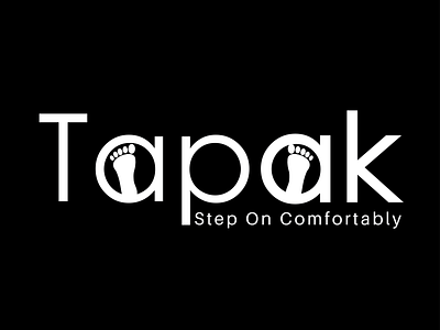 "Tapak"  is a logo prepared for the brand of sandals