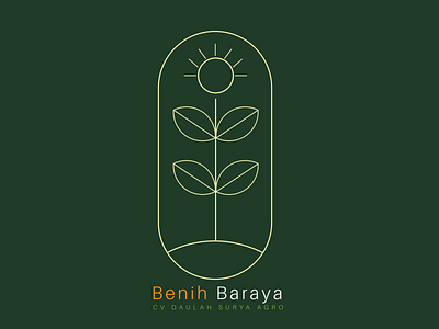 Benih Baraya branding logo logo branding vector