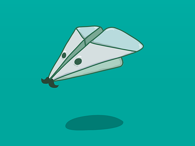 Pepe the Paper Plane airplane drawing mustache paper plane sketch