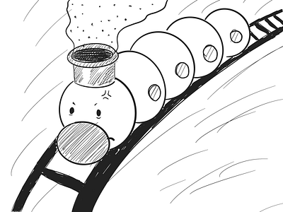 Train inktober inktober2020 inktober52 rail train