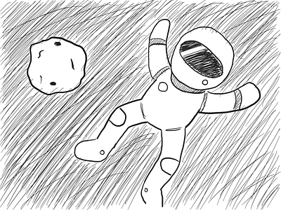 Stranded astronaut inktober inktober2020 inktober52 space