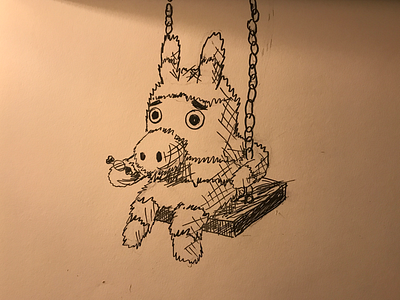 Inktober / 09 Swing candy inktober inktober2019 piñata swing