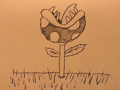 Inktober / 14 Overgrown inktober inktober2019 overgrown piranha plant