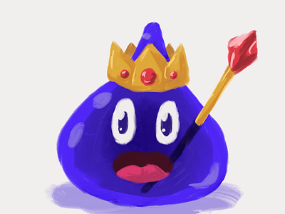 Huevember #17 huevember huevember2019 king slime