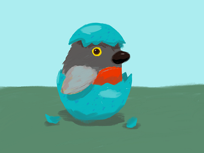 Huevember #22 bird egg huevember huevember2019 robin