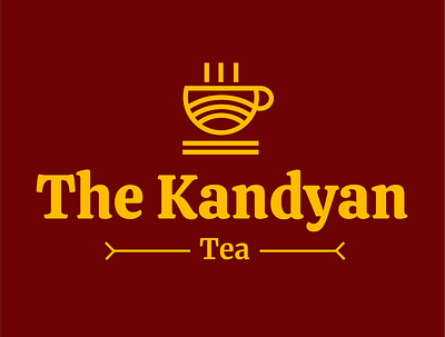 The Kandiyan Tea logo branding design icon logo vector