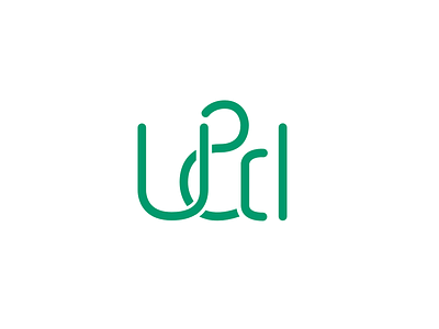 U&I Logo branding green logo logo design logotype monogram