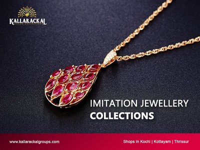 Jewelry Promotion Poster For Kallarackal Ladies Colletions Kochi branding design