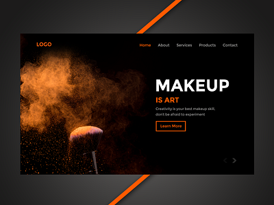 Design Concept for Makeup Studio 2021 banner branding design makeup makeupartist minimal trend trend2021 trends ui ux webbanner webdesign website website concept