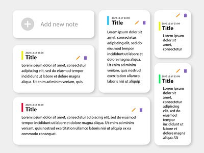 DailyUI 065 Note widget