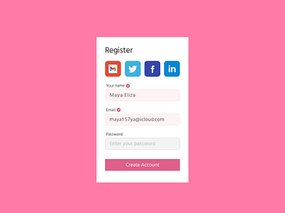 DailyUI 082 Form