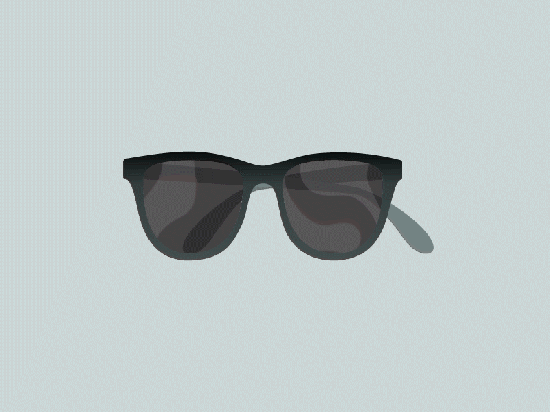 2.5D Sunglass 2.5d aftereffect aftereffects animated gif animation 2d animation gif flat animation glasses