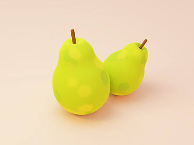 Pear 3d 3d illustration blender blender3d blenderrender fruit pear