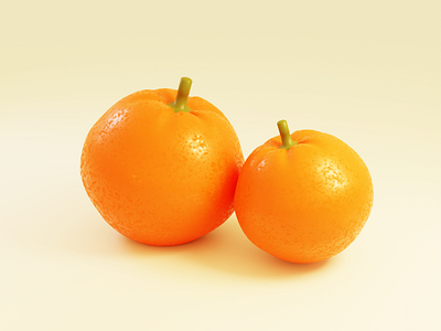 Orange toy 3d blender blender3d blenderrender fruit orange