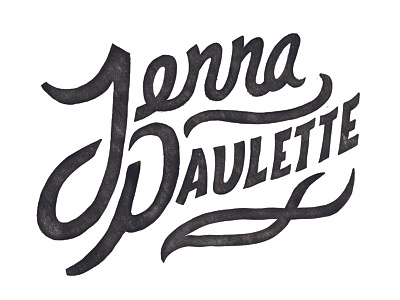 Jenna logo typography