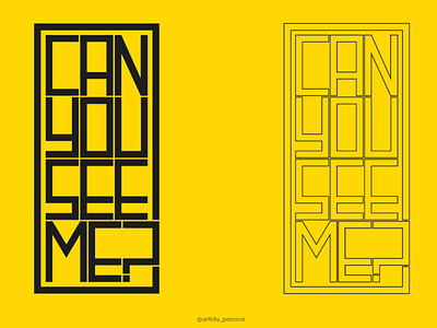 TYPEDESIGN #CANYOUSEEME? typetypedesignartlogodesign