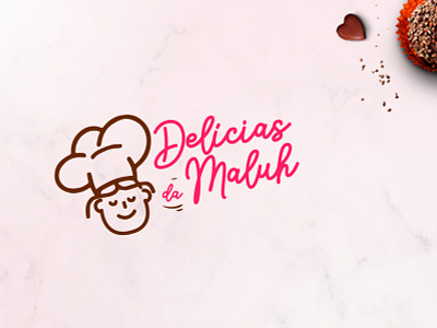 Delícias da Maluh bakery branding design graphic design logo