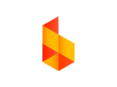 Beta geometric isometric logo