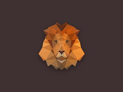 Polygon Lion illustration lion logo polygon animal