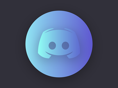 Gradient Discord app design gradient icon illustration logo minimal vector