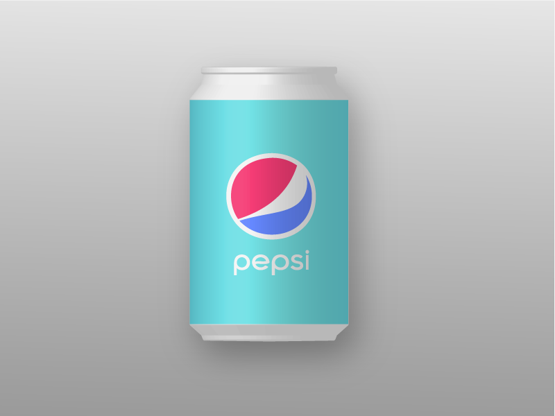 Pepsi Dribble 3d pepsi logo branding gradient minimal icon flat vector illustration design