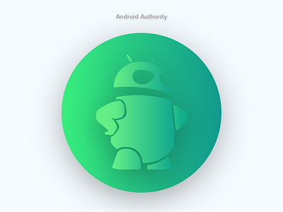 Android Authority android app branding design flat gradient icon illustration logo minimal vector