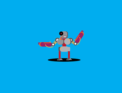 WEIRDO ROBOT character design flat flat design game art game design illustration robot vector