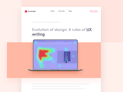 Evolution of design: 8 rules of UX writing