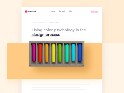 Blog: Using color psychology in the design process