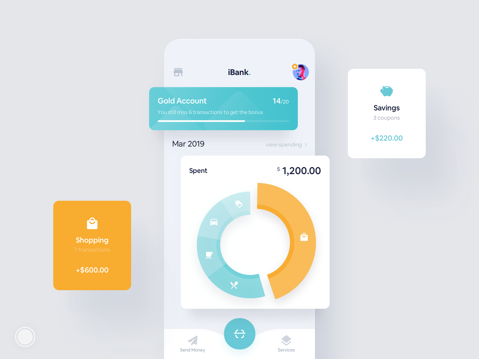 Payment app UI (visual direction) by PLATFORM on Dribbble