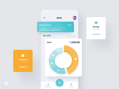 Payment app UI (visual direction)