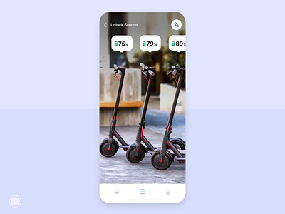 Rent a Scooter App part 2 animation app design iphone mobile navigation scooter ui ux