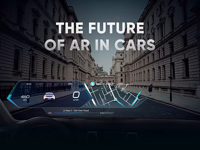 The Future of AR In Cars - Connected Experience ar augmentedreality automotive autonomous car car cars case study dashboard design future futurism ui ux windshield