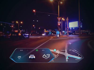 The Future of AR in Cars - Directions & Road Awareness animation ar augmentedreality automotive automotive industry autonomous car car car interface cars case study dashboard design future futurism ui ux windshield