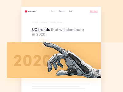 UX trends that will dominate in 2020 2020 2020 trend ai app ar article artificial intelligence augmented reality blog design interface trend 2020 trends ux vr website