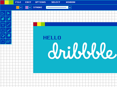 Hello Dribbble design illustration vector