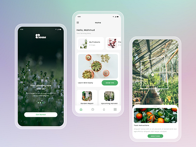 Tanam App application design designer figma go green gradient green mobile app mobile design planting app tanam tanaman ui ui design ui designer ui ux uiux uiux design ux ux design