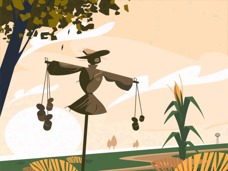 A scarecrow Animated GIF animated gif animation 2d gif gif animation