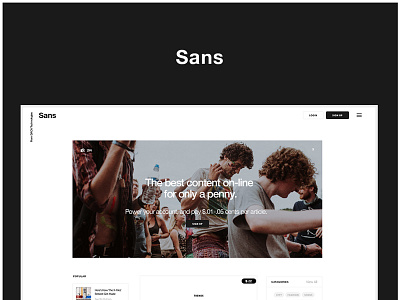 Sans Branding And Mock Up blog content frontend posting guest posts login medium paid content pay for content social network subscription web wordpress