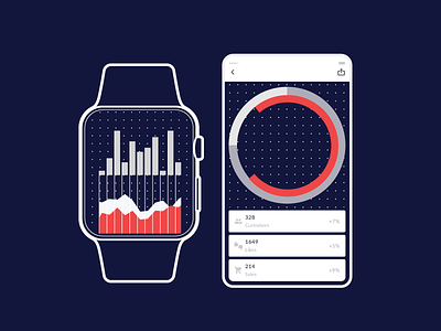 Paste _Graphics - Watch And Such Section ai dashboard dashboards diagram illustator iwatch vectors wire frames