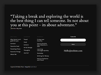 Wordpress Theme - coming soon