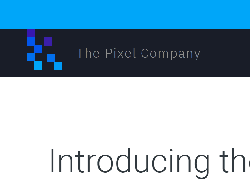 Pixel Company Logo Style animated logo blue logo brand hover animation logo logo hover logo style movement pixel logo software logo stylized logo